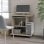 VidaXL Table d'ordinateur en aggloméré Chêne Sonoma 80x50x75cm