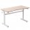 Vinsetto Escritorio de Pie Elevable Altura Ajustable con Manivela 120x60x72-117cm Blanco/Madera