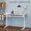 Vinsetto Escritorio de Pie Elevable Altura Ajustable con Manivela 120x60x72-117cm Blanco/Madera