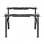 Bureau double ergonomique motorisé Kimex 180x75cm Blanc/Noir