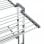 Vidaxl Corde à linge à 2 niveaux avec roulettes Argent 60x70x106 Cm