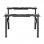 Scrivania doppia ergonomica motorizzata Kimex 150x75 cm Noce/Nero