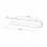 Kimex Canaleta Pasacables Horizontal para Escritorio 60cm Blanco