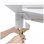 Kimex Canaleta Pasacables Horizontal para Escritorio 60cm Gris