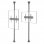 Kimex Supporto Da Pavimento/Soffitto Inclinabile per TV 32''-75'' VESA 400x400 Max 30Kg
