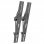 Kimex Supporto Da Pavimento/Soffitto Inclinabile per TV 32''-75'' VESA 400x400 Max 30Kg