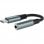 Adattatore audio nanocavo USB-C a jack 3,5 maschio/femmina 11 cm grigio/nero