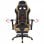 VidaXL Racing Silla Gaming con Reposapiés Dorada