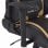 VidaXL Racing Silla Gaming con Reposapiés Dorada
