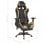 VidaXL Racing Silla Gaming con Reposapiés Dorada
