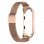 Cool Correa Metal Rosa Dorado para Xiaomi Mi Band 5/6/7/Amazfit Band 5