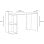 Home Heavenly Tokio Mesa de Escritorio con 2 Estantes 120x50x86cm Negro/Roble
