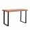 Home Heavenly Darek Mesa de Estudio Industrial 120x60x73cm Roble/Negro