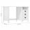 vidaXL Hill Range Secretária com 3 Gavetas Madeira de Pinho 120x50x74cm Branco