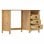 vidaXL Hill Range Secretária com 3 Gavetas Madeira de Pinho 120x50x74cm Castanho