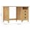 vidaXL Hill Range Secretária com 3 Gavetas Madeira de Pinho 120x50x74cm Castanho