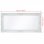 Vidaxl Espejo De Pared Estilo Barroco Blanco 100x50 Cm