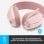 Logitech Zone Vibe 100 Auricolare Wireless A Padiglione Musica e Chiamate Bluetooth Rosa