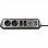 Brennenstuhl Multipresa angolare 4 prese + USB Argento/Nero