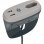Multipresa Brennenstuhl per l'applicazione tra mobili con 1 presa europea + 2xUSB Antracite/Grigio