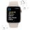 Apple Watch SE GPS 44mm Retina OLED Aluminium Starlight Beige Wasserdicht Herzfrequenz SOS