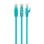 Netzwerkkabel RJ-45 Cat 6 UTP 50cm Grün Gembird