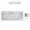 Logitech MX Mechanical Mini für Mac, kabellose mechanische Tastatur – Hellgrau (USA)