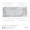 Logitech MX Mechanical Mini für Mac, kabellose mechanische Tastatur – Hellgrau (USA)