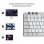 Logitech MX Mechanical Mini für Mac, kabellose mechanische Tastatur – Hellgrau (USA)