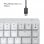 Logitech MX Mechanical Mini für Mac, kabellose mechanische Tastatur – Hellgrau (USA)