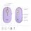 Logitech Pebble M350 Ratón Óptico Inalámbrico Lila