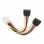 Gembird Cable de Alimentación Molex a 2x SATA 15cm