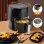 Aigostar Maha Ölfreie Fritteuse 4L 1600W Schwarz