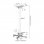 Kimex Soporte de Techo para Proyectores Altura 75-115cm Blanco
