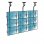 Kimex Support Plafond pour 9 Écrans TV 50"-55" VESA 600x400 Max 50Kg
