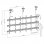 Kimex Support Plafond pour 9 Écrans TV 50"-55" VESA 600x400 Max 50Kg