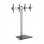 Kimex Soporte de Suelo para 2 Pantallas de TV 43"-49" Altura 175cm VESA 400x400 Máx 50Kg