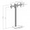 Kimex Support de sol pour 2 écrans TV 43"-49" Hauteur 240 cm VESA 400 x 400 Max 50 kg