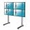 Kimex Support de sol pour 4 écrans TV 45"-55" Hauteur 175 cm VESA 600 x 400 Max 50 kg
