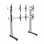 Kimex Support de sol pour 4 écrans TV 45"-55" Hauteur 175 cm VESA 600 x 400 Max 50 kg