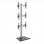 Kimex Soporte de Suelo para 3 Pantallas de TV 40"-65" Altura 240cm VESA 600x400 Máx 50Kg