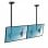 Kimex Supporto da Soffitto per 2 Schermi TV 45"-55" Altezza 150cm VESA 600x400 Max 50Kg