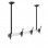 Kimex Supporto da Soffitto per 2 Schermi TV 45"-55" Altezza 150cm VESA 600x400 Max 50Kg