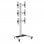 Kimex Supporto da Terra con Ruote per 3 Schermi TV 40"-65" Altezza 240cm VESA 600x400 Max 50Kg