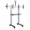 Kimex Supporto Videoconferenza con Ruote per 2 Schermi TV 45''-55'' VESA 600x400 Max 50Kg