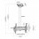 Kimex Supporto da Soffitto Inclinabile per TV 43"-75" Modalità Verticale Altezza 100cm VESA 400x400 Max 50Kg