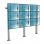 Kimex Support de sol vissable pour 9 écrans TV 45"-50" VESA 600x400 Max 50Kg
