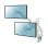 Supporto da Tavolo Full Motion Kimex per 2 Monitor 17''-32'' con USB VESA 100x100 Max 9Kg