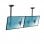 Kimex Supporto da Soffitto per 2 Schermi TV 45"-55" Altezza 100cm VESA 600x400 Max 50Kg