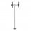 Kimex Supporto da Terra con Base Avvitabile per TV 32"-75" Altezza 240cm VESA 600x400 Max 50Kg